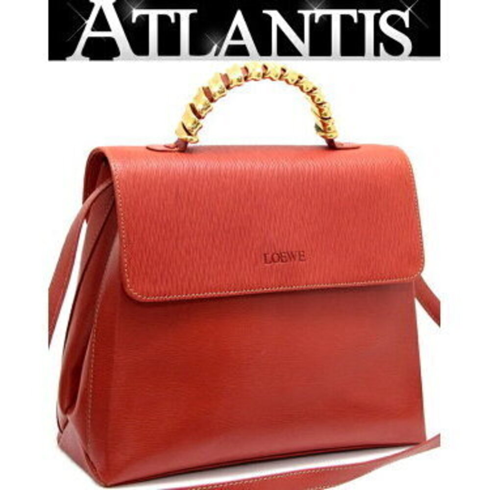 LOEWE Velzquez Bag Leather Orange